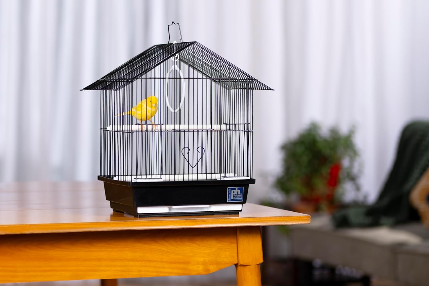 Prevue Pet Parakeet Manor Bird Cage with Handle - Versatile Carrier for Home or Travel, Small Bird Accessories, Easy Storage, Ideal for Canaries, Budgies, Finches, Parakeets, and More