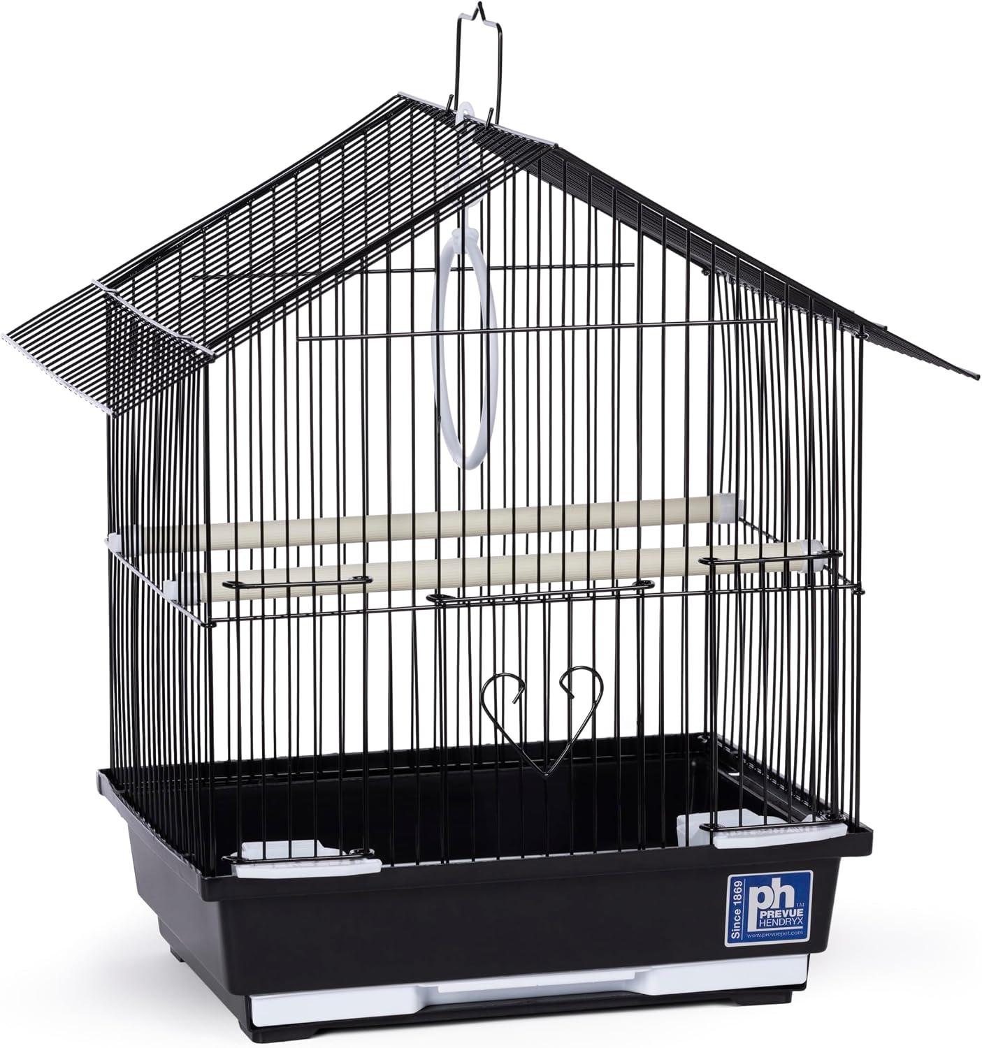 Prevue Pet Parakeet Manor Bird Cage with Handle - Versatile Carrier for Home or Travel, Small Bird Accessories, Easy Storage, Ideal for Canaries, Budgies, Finches, Parakeets, and More