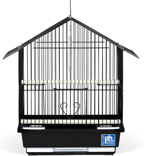 Prevue Pet Parakeet Manor Bird Cage with Handle - Versatile Carrier for Home or Travel, Small Bird Accessories, Easy Storage, Ideal for Canaries, Budgies, Finches, Parakeets, and More